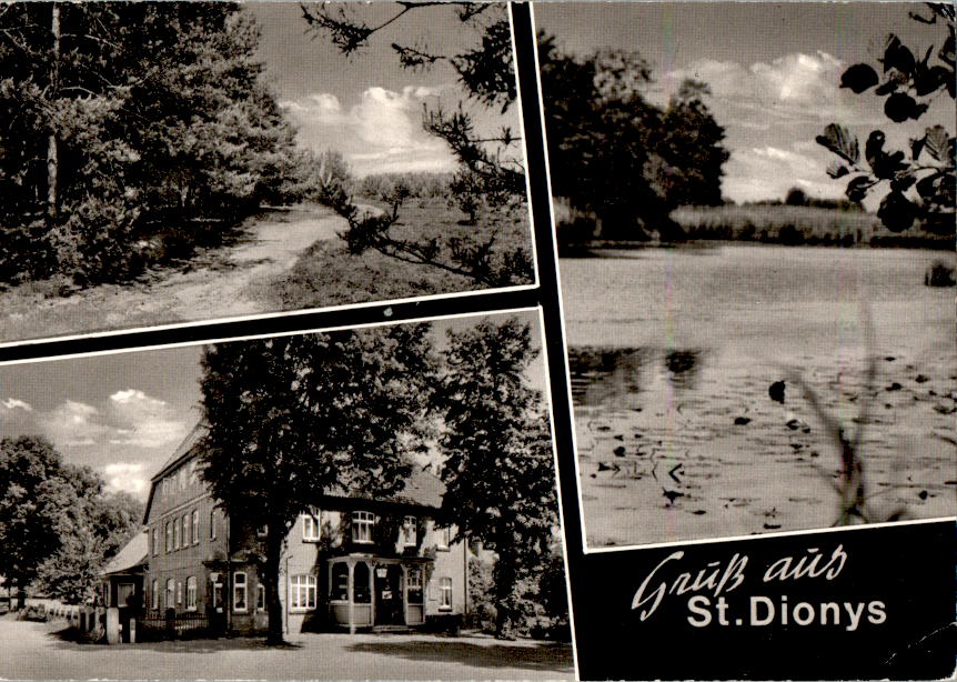 gruß aus st. dionys, barum, gasthaus völker