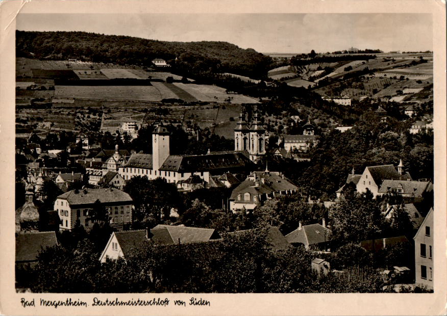 bad mergentheim, deutschmeisterschloß von süden