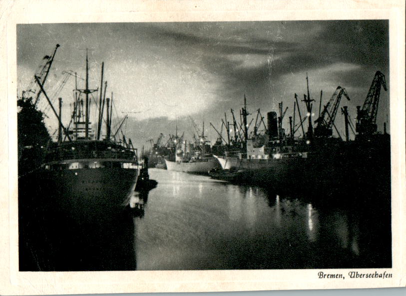 100 jahre nord. lloyd, bremen, überseehafen, tag der d. seeschiffahrt 1957