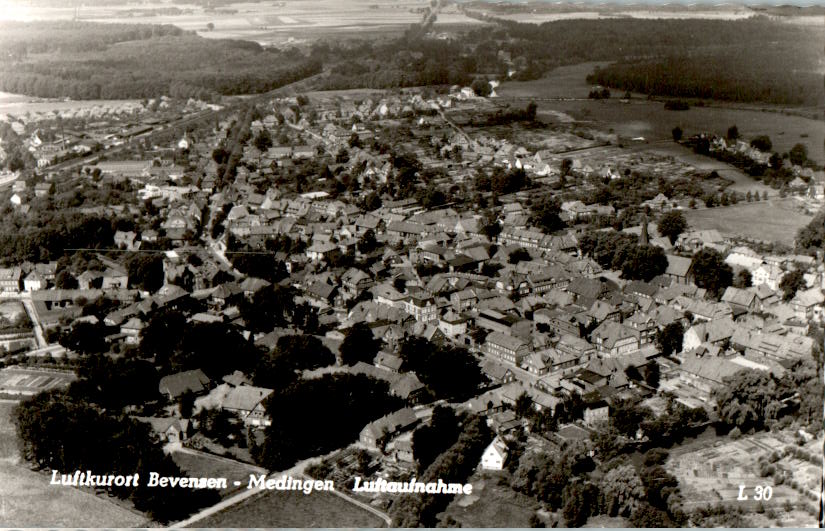 bevensen-medingen, luftaufnahme