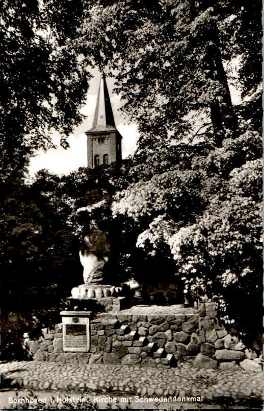 bornhöved in holstein, kirche mit schwedendenkmal