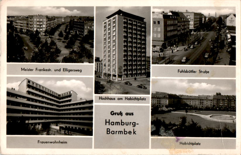 hamburg-barmbek, frauenwohnheim, habichtplatz, fuhlsbüttler str.