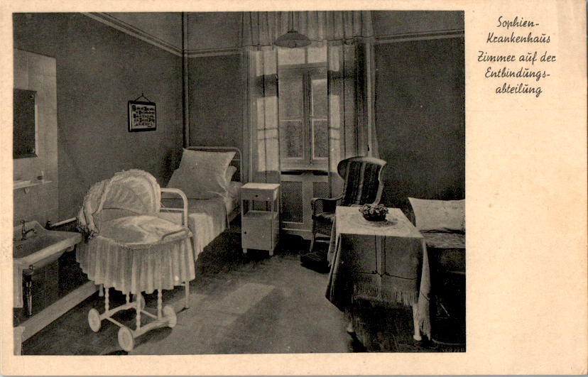 hamburg, sophien-krankenhaus, zimmer auf der entbindungsabteilung