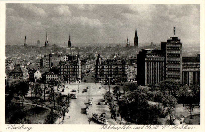 hamburg, holstenplatz und d.h.v.-hochhaus