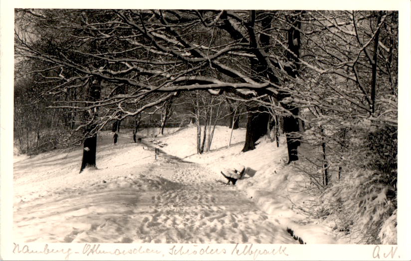 hamburg-othmarschen, schröders elbpark, rückseite leer