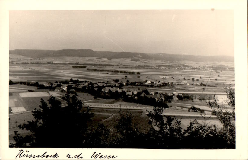 rumbeck an der weser, rückseite unbeschrieben