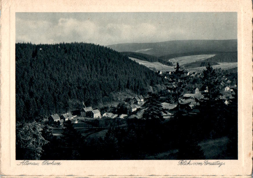 altenau, oberharz, blick vom grasstieg