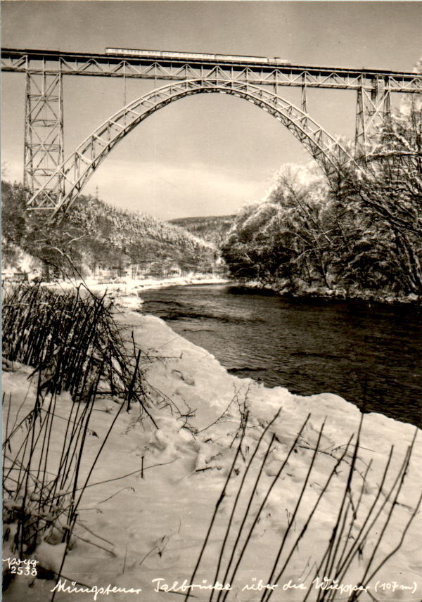 müngstener talbrücke über die wupper