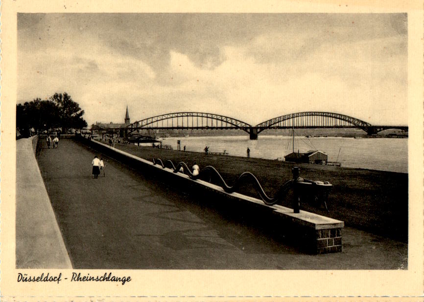 düsseldorf, rheinschlange, 1958