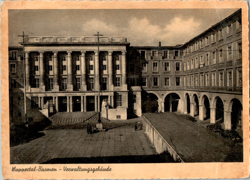 wuppertal barmen, verwaltungsgebäude, 1955