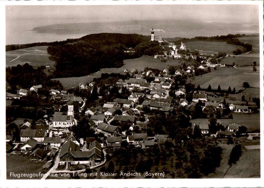 erling mit kloster andechs, bayern