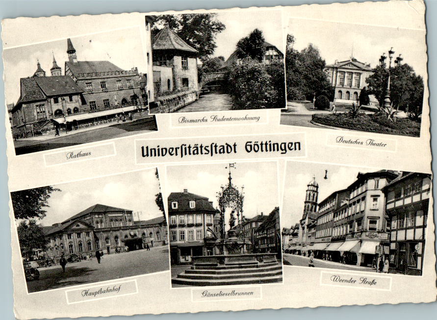 universitätstadt göttingen, weender straße, 1959