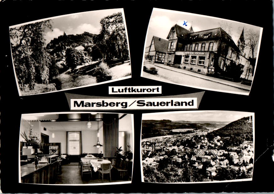 luftkurort marsberg, sauerland, hotel kloke poelmann, 1973