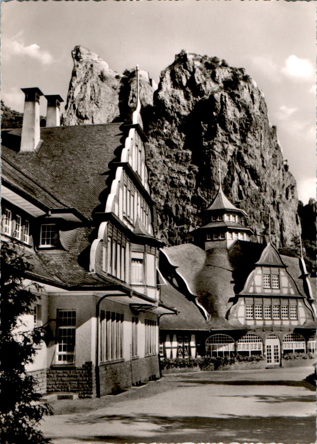 bad münster am stein, brunnenhaus mit rheingrafenstein, 1965