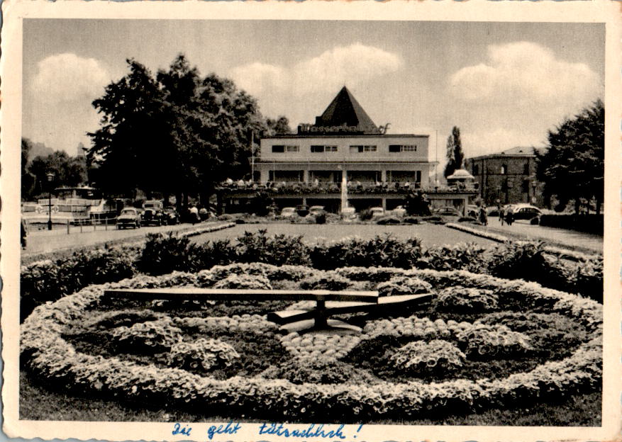 mülheim/ruhr, blumenuhr, 1958