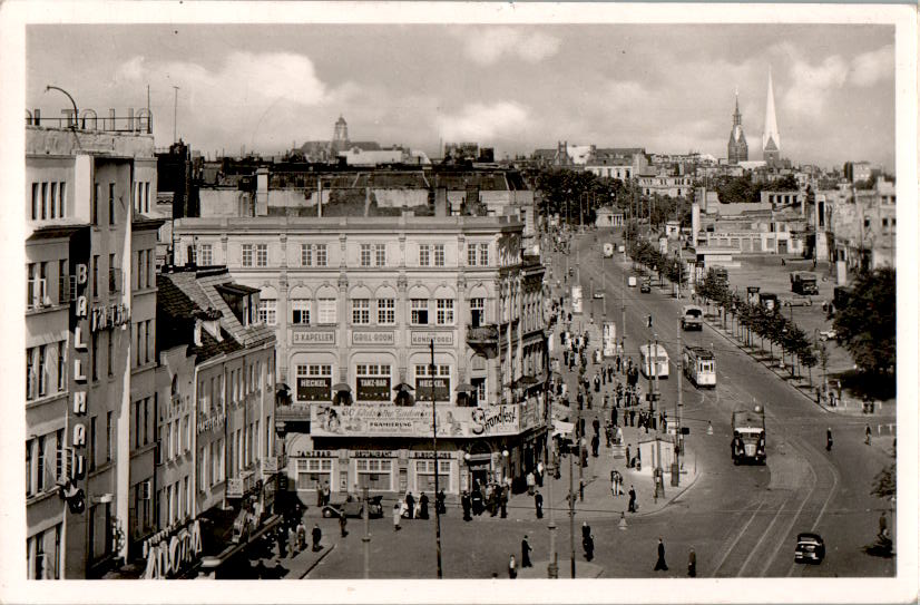 hamburg st. pauli, reeperbahn, 1953