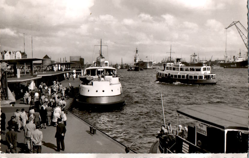 hamburg, hafen, 1957