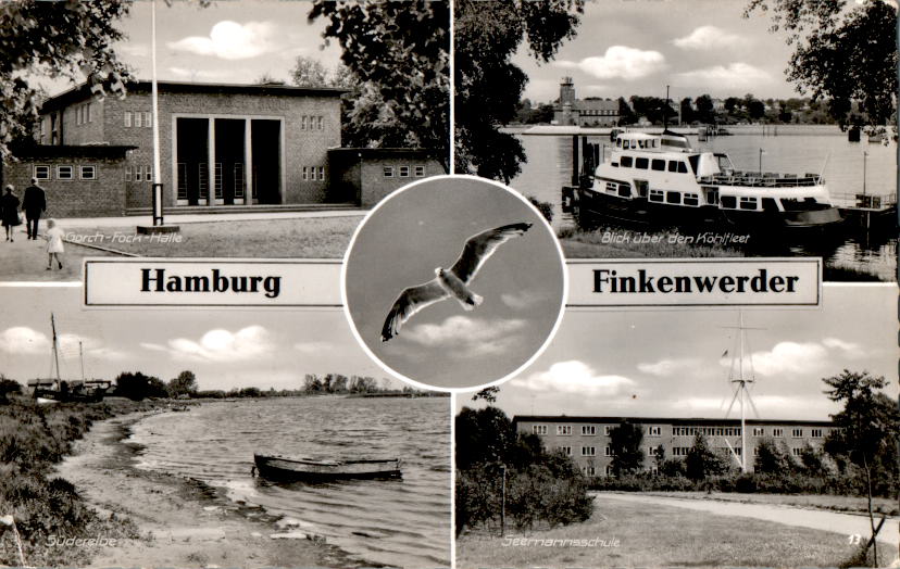 hamburg-finkenwerder, seemannsschule, 1964