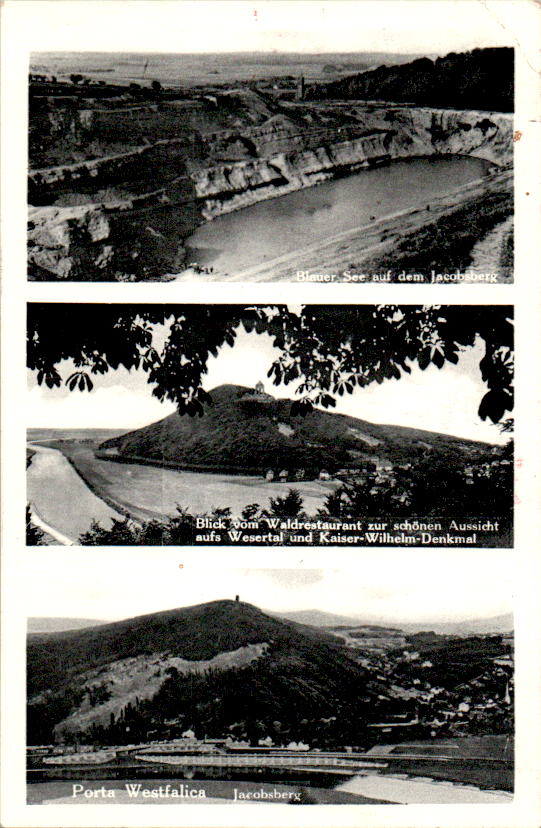 porta westfalica, blauer see auf dem jacobsberg