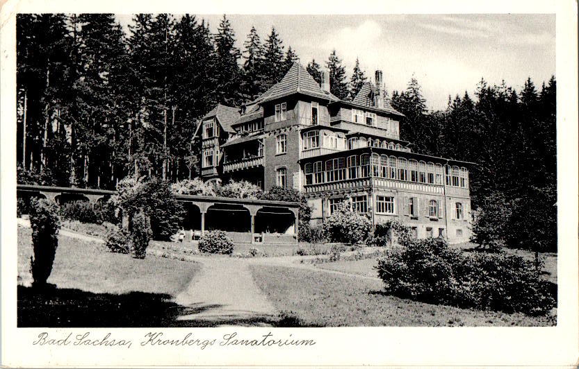 bad sachsa, kronbergs sanatorium