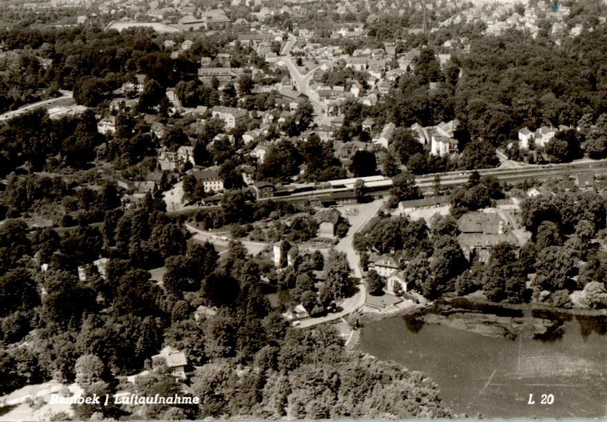 reinbek, luftaufnahme, 1963