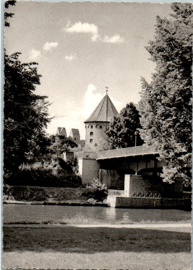 lübeck, brücke über den elb-trave-kanal, 1964