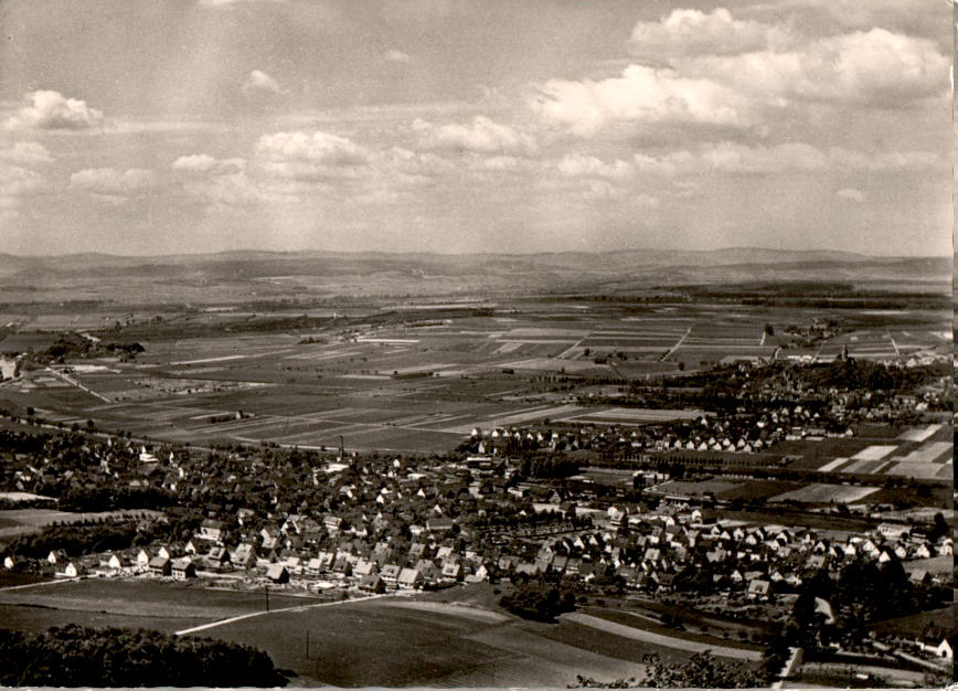 blick vom heiligenberg auf gensungen, alten- und felsburg