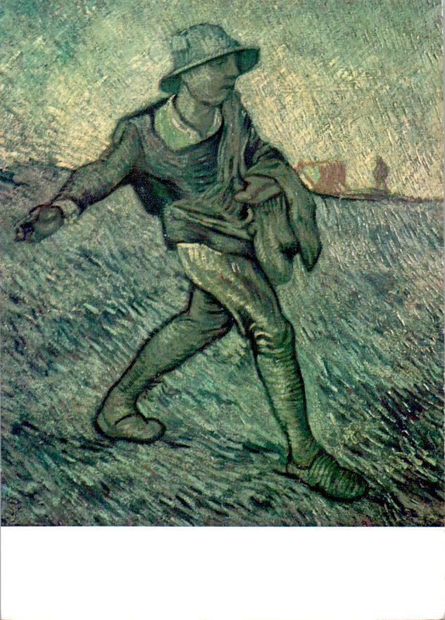 vincent van gogh, der säer, the sower, der sämann, after millet