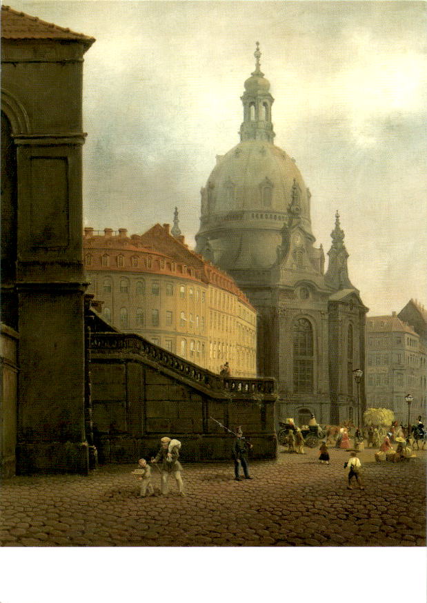 eduard gaertner, frauenkirche zu dresden