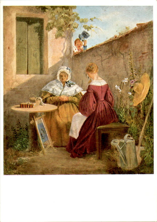 karl spitzweg, der liebesbrief, museum dahlem