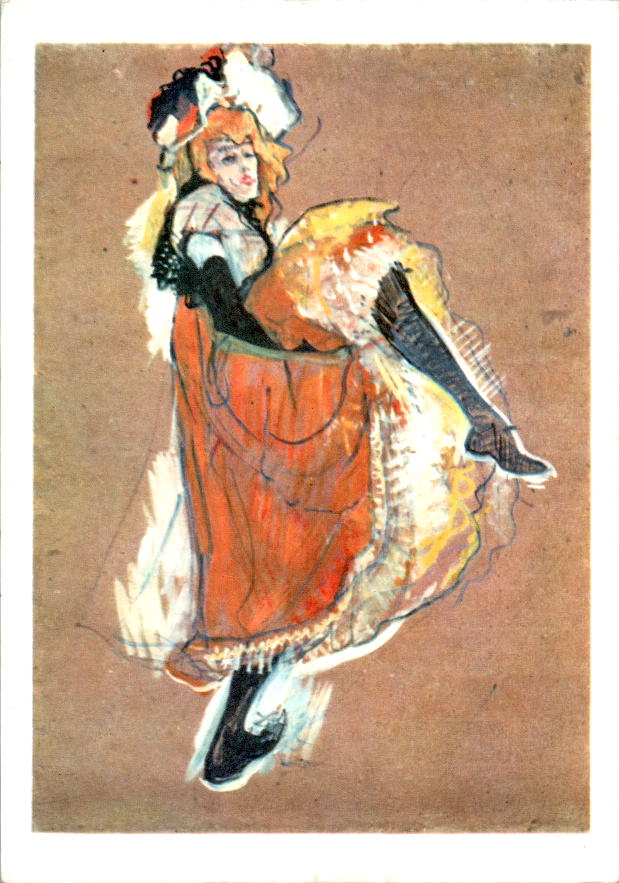 toulouse-lautrec, jane avril dancing