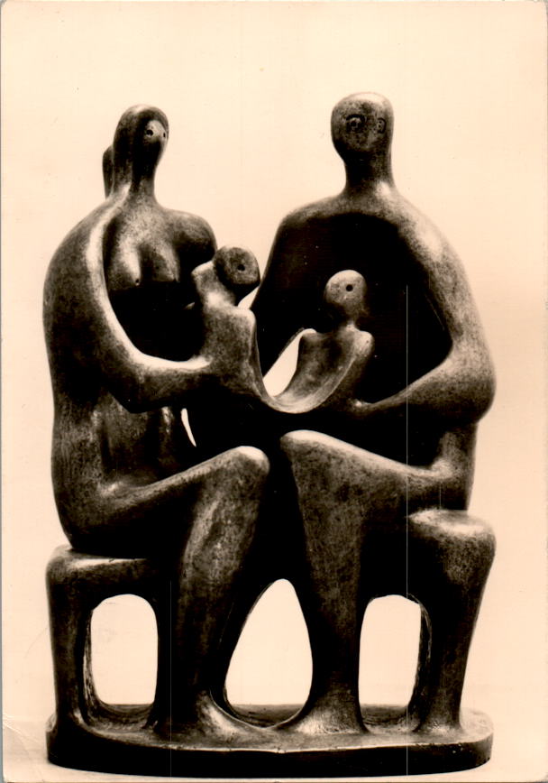 henry moore, familie, bronze 1947