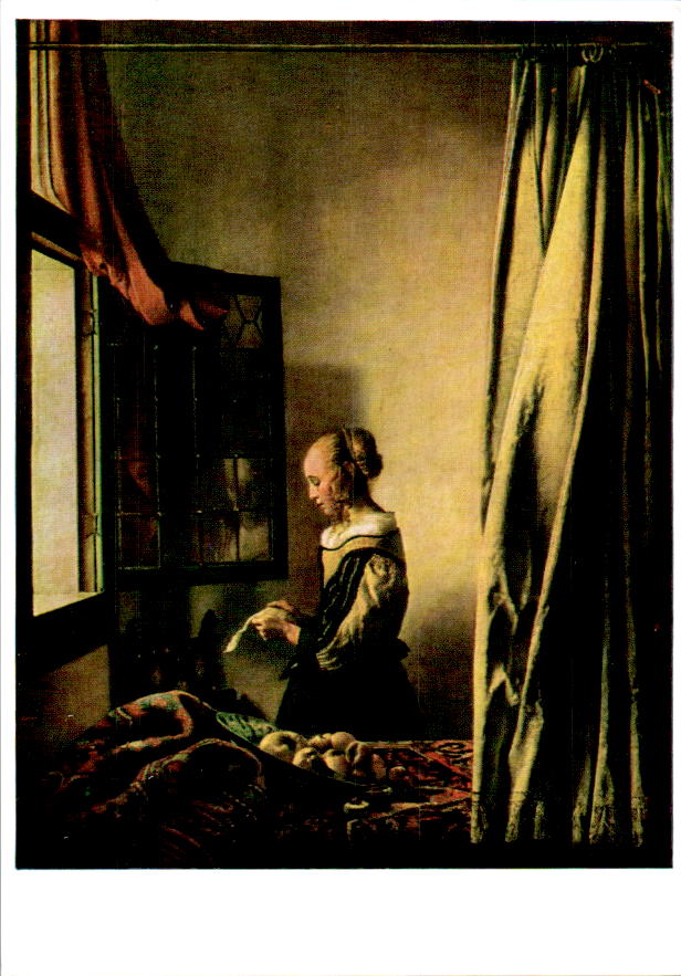 jan vermeer, brieflesendes mädchen