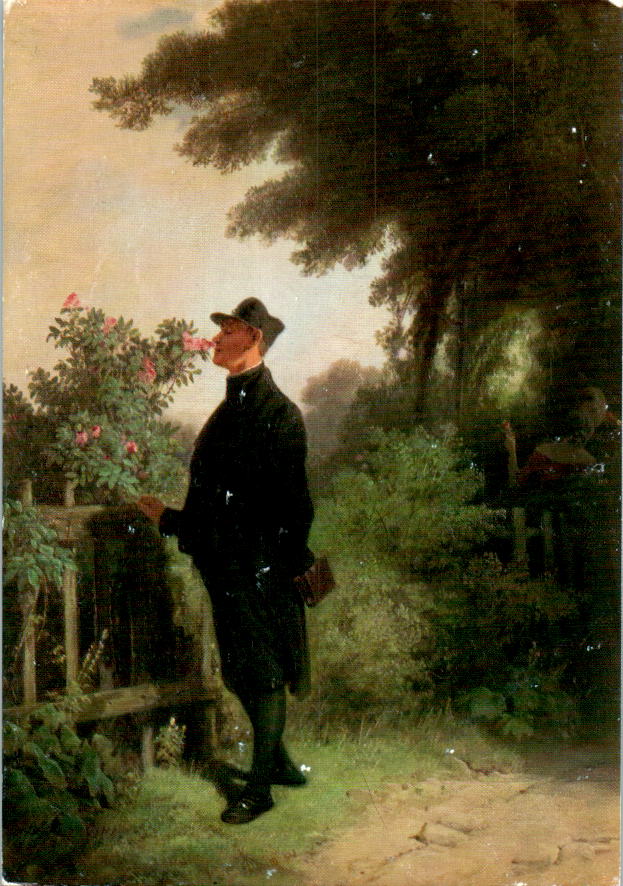 carl spitzweg, rosenduft-erinnerung