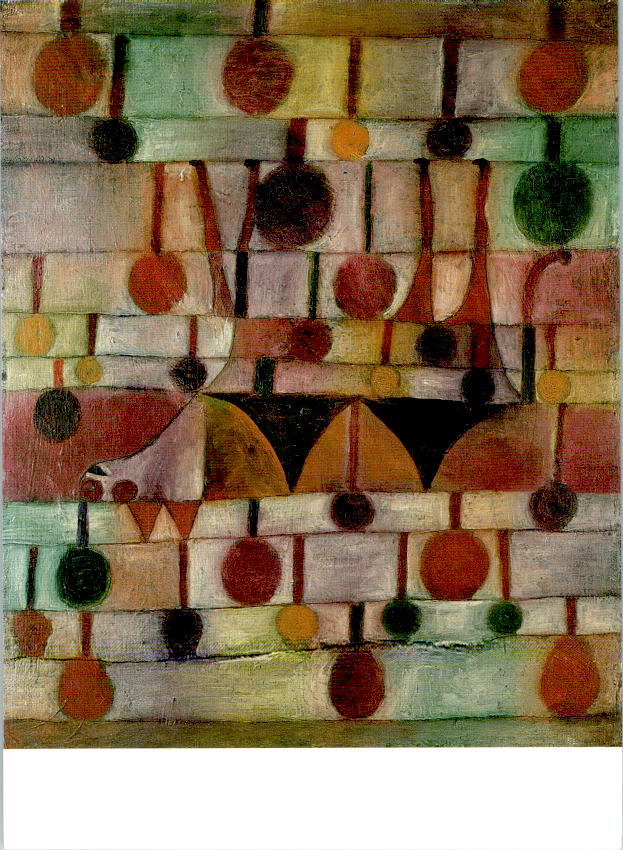 paul klee, kamel in rhythmischer baumlandschaft