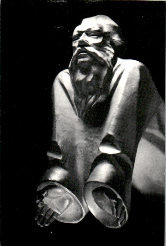 ernst barlach, der schwebende gott, ausschnitt