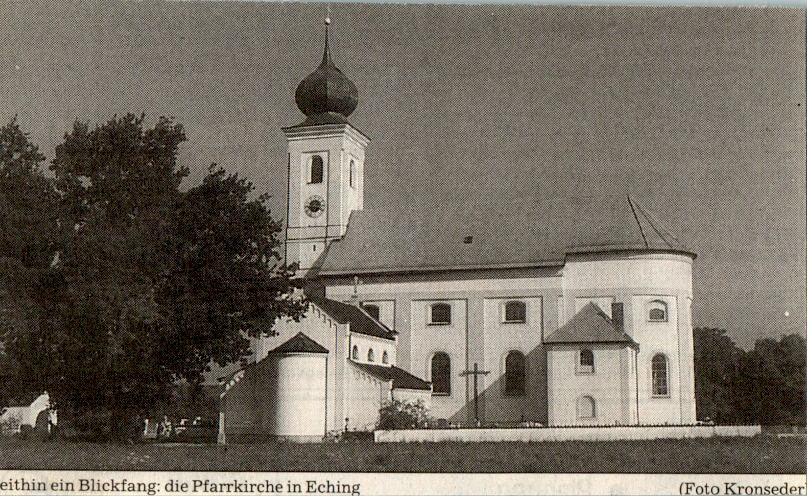 die pfarrkirche in eching, foto kronseder