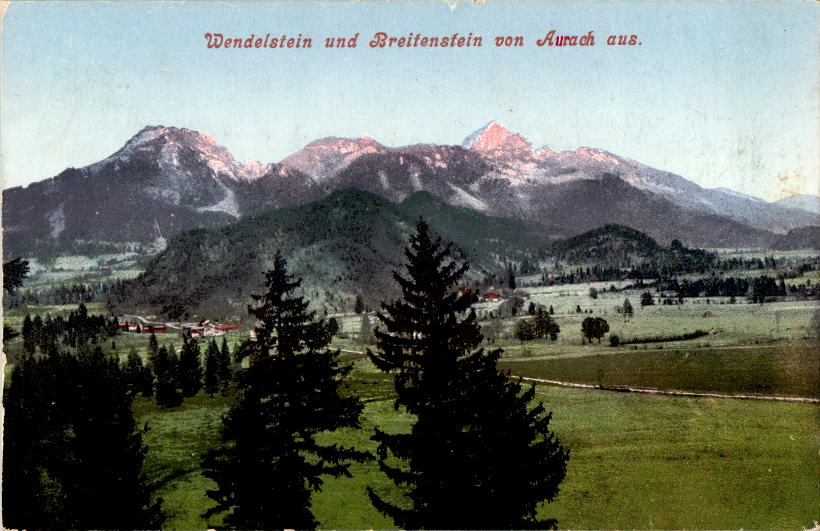 wendelstein und breitenstein von aurach aus