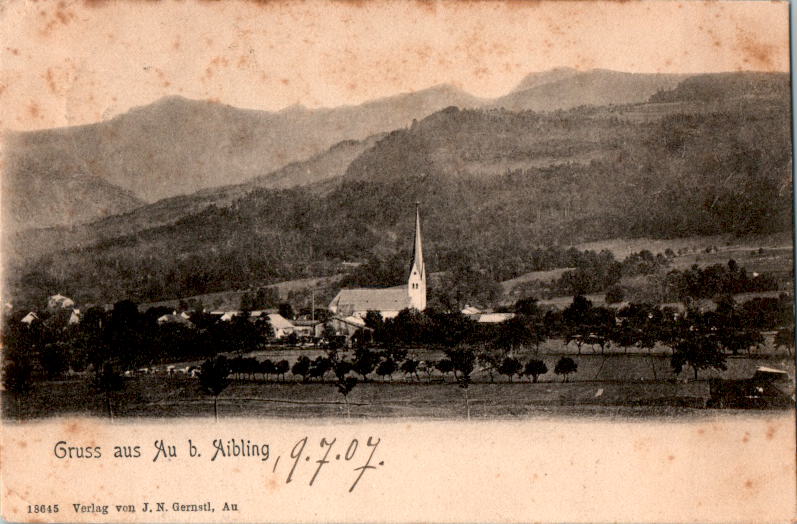 gruss aus au bei aibling, 1907