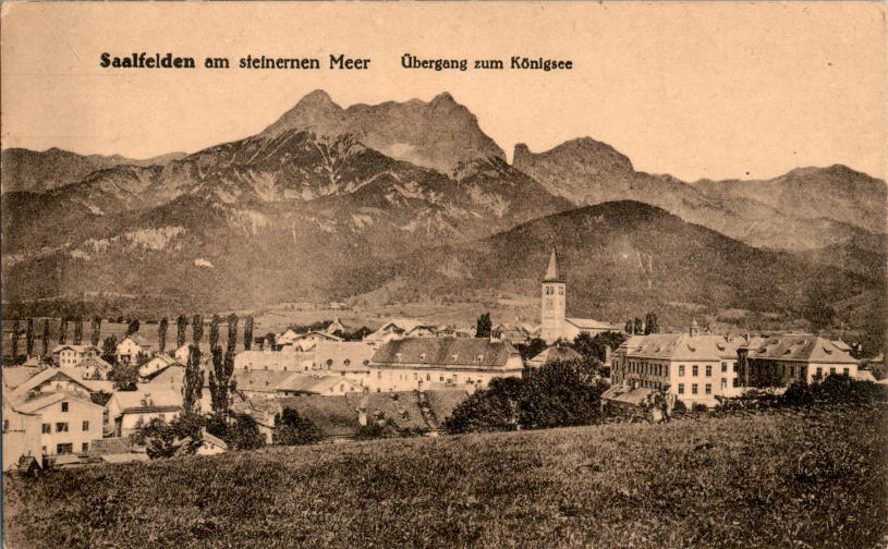 saalfelden am steinernen meer, übergang zum königsee