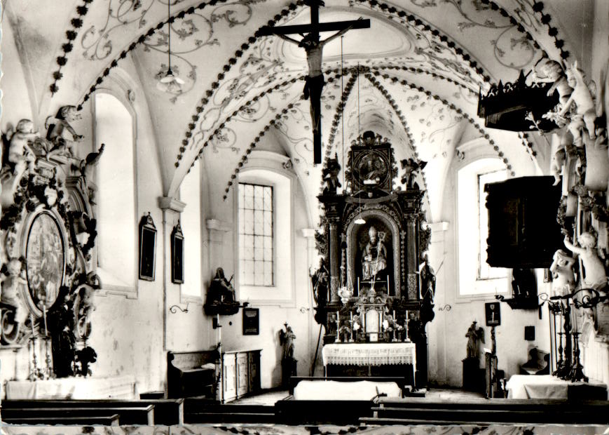 st. wolfgang bei altenmarkt alz, innenansicht der kirche