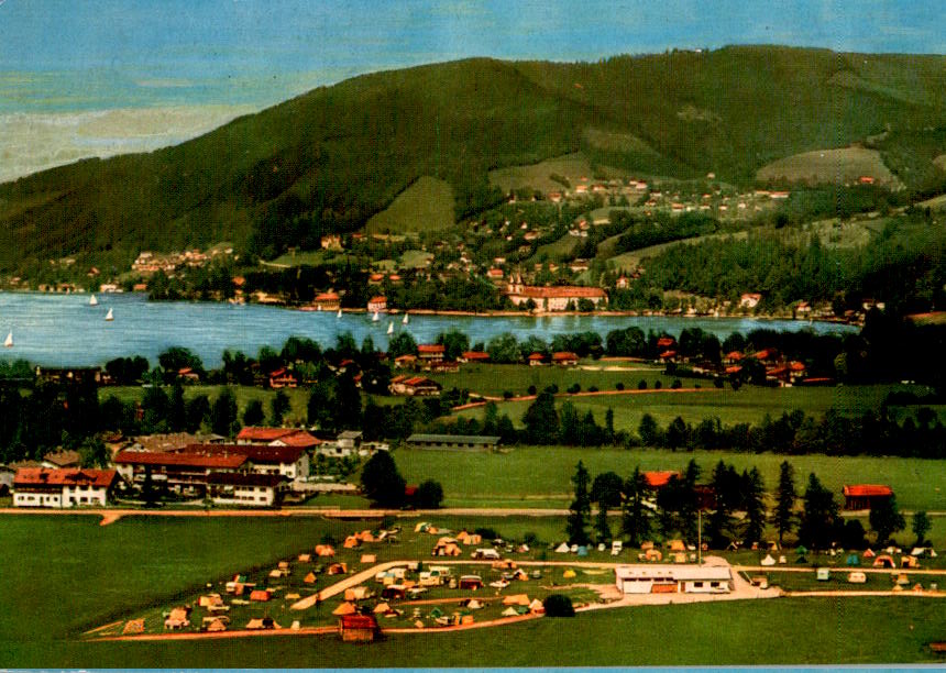 wallberg campingplatz, weißach am tegernsee, 1964