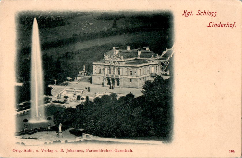 schloss linderhof, verlag johannes, partenkirchen