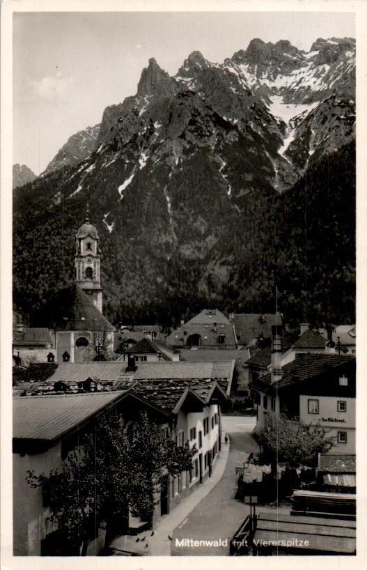 mittenwald mit viererspitze, 1937