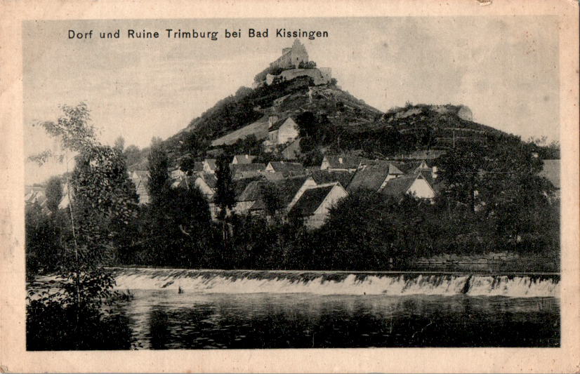 dorf und ruine trimburg bei bad kissingen