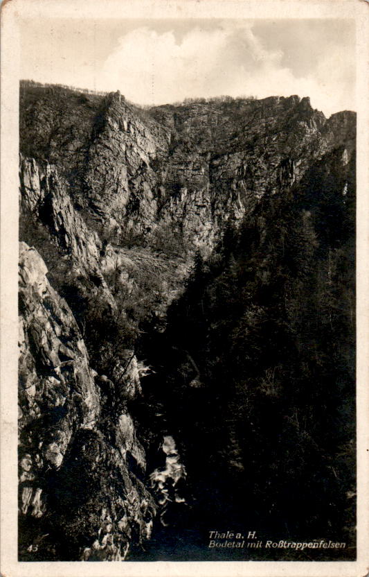 thale a.h., bodetal mit roßtrappenfelsen