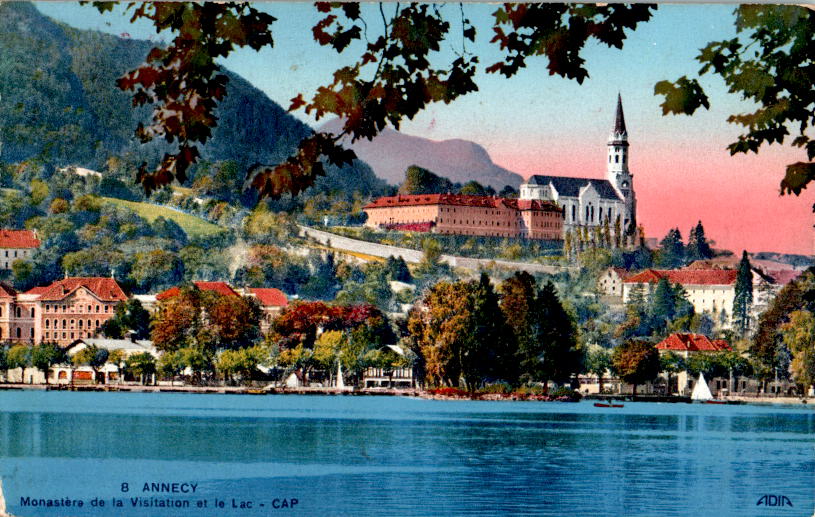 annecy, monastère de la visitation et le lac, 1935