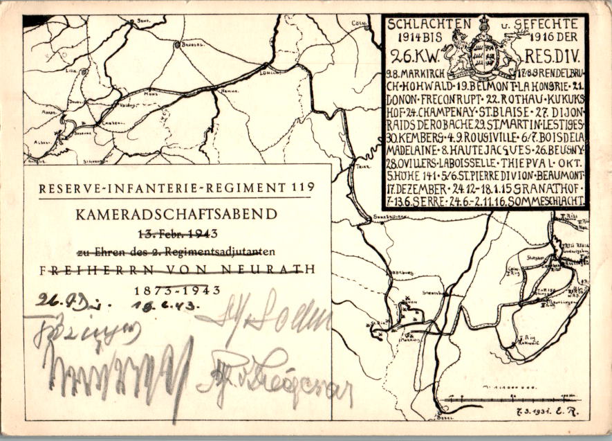 kameradschaftsabend 1943, stuttgart