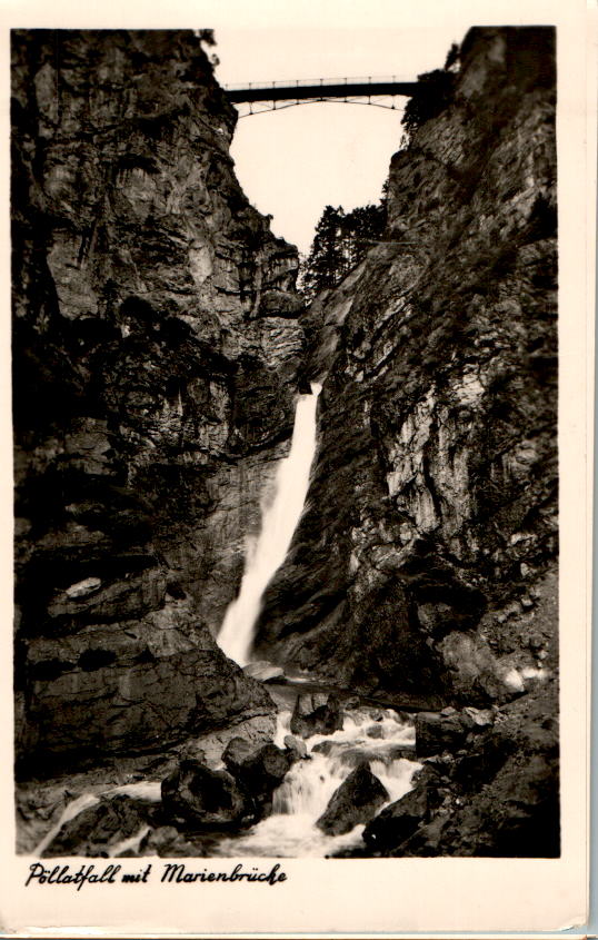 pöllatfall mit marienbrücke, 1949