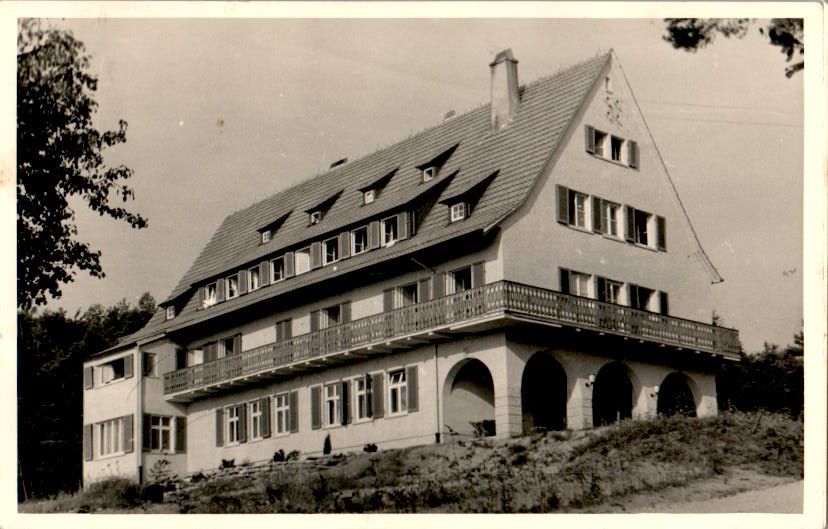 wüstenrot 1954 gel., aufnahme eines hauses